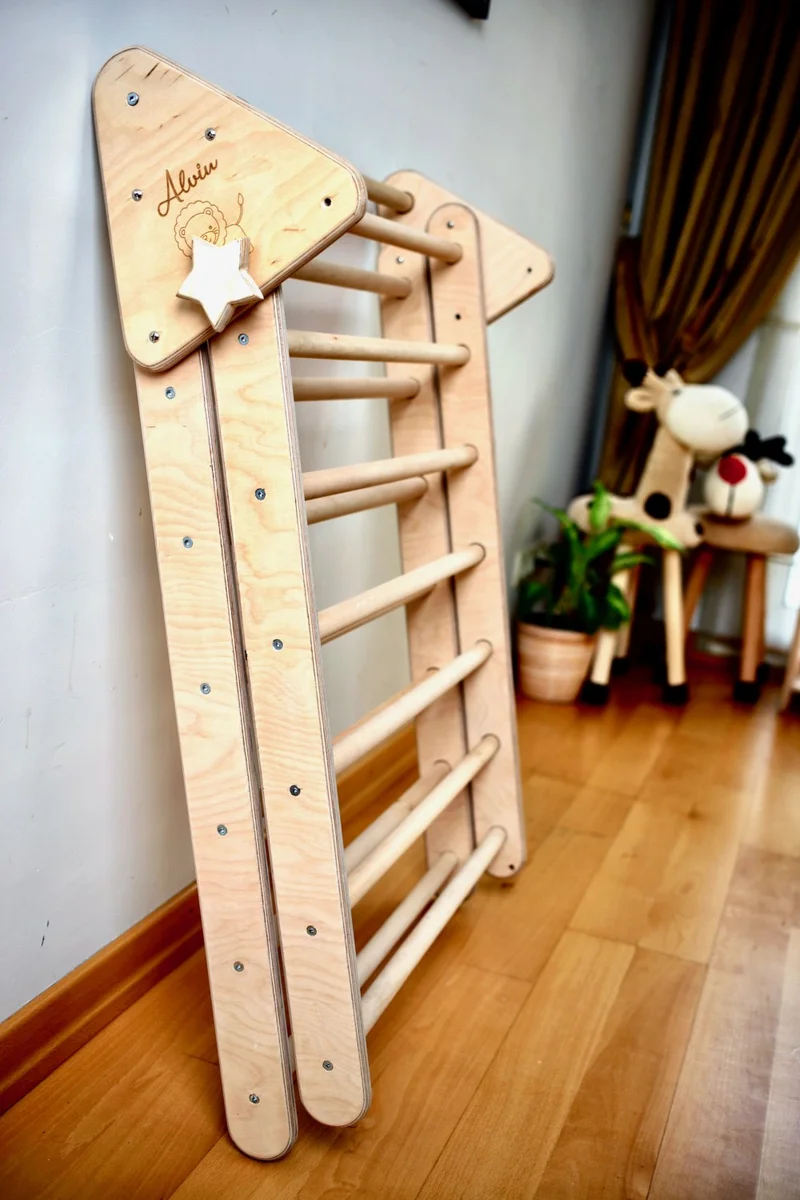 Kidoppo Pikler - Montessori Climbing Set (Triangle - Stair Ramp) Activity Triangle