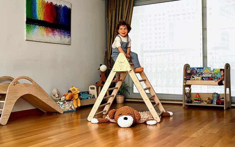 Kidoppo Pikler - Montessori Climbing Set (Triangle - Stair Ramp) Activity Triangle