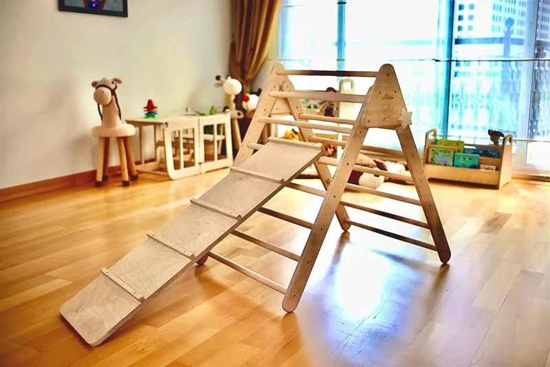 Kidoppo Pikler - Montessori Climbing Set (Triangle - Stair Ramp) Activity Triangle