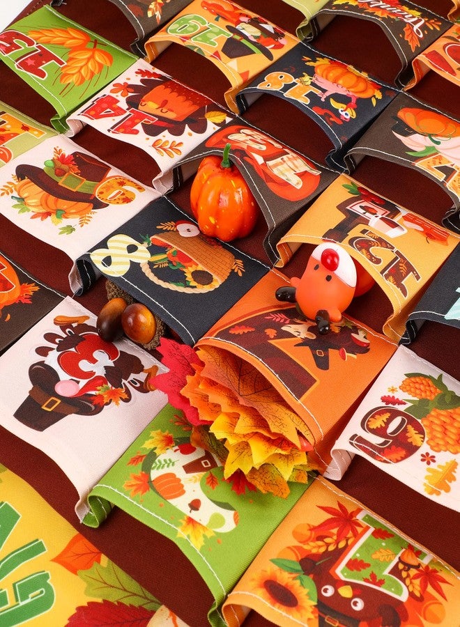 هواف تقويم عيد الشكر من هاوف (العد التنازلي لعيد الشكر)، تقويم غامض لمدة 30 يومًا مع 30 جيبًا لتقديم هدايا الخريف، ديكور حائط لعيد الشكر - Image 4