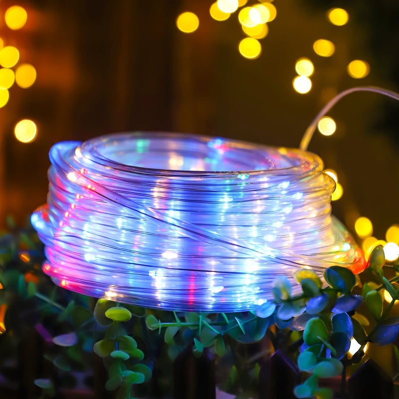 أضواء أنبوب LED الشمسية الخيالية 300 لون متعدد IP44 ديكور خارجي للباحة - Image 4