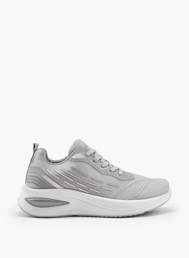 Oaklan by Shoexpress GREY Lace-Up Sports Shoes With Pull Tab for Women | Best Price UAE