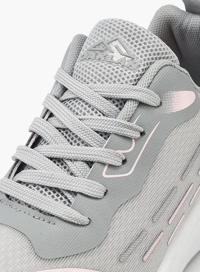 Oaklan by Shoexpress GREY Lace-Up Sports Shoes With Pull Tab for Women | Best Price UAE