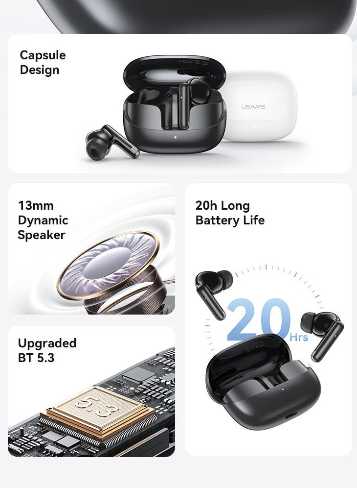 USAMS IF27 Wireless ln ear Earphone BT5.3-White - Image 3