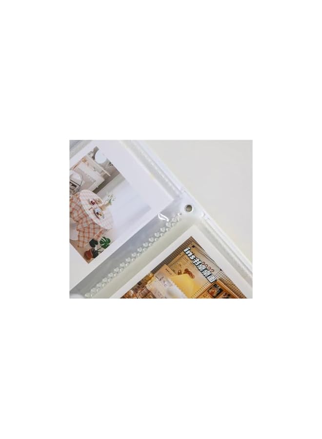 The Bros 2 Pcs Photocard Binder Album, Mini Photo Album Kpop, 3 Inch Kpop Love Heart Hollow Photocard Binder, Mini Photo Card Book Holder for Collecting With Pendant DIY Keychian 40 Pockets  - Image 5