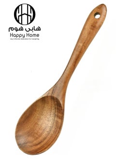 Happy Home Wooden Spoon Kitchen Cooking Utensils Non-Scratch Stirring Serving Non-Stick Heat Resistant  - Image 1