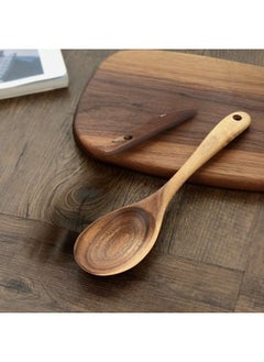 Happy Home Wooden Spoon Kitchen Cooking Utensils Non-Scratch Stirring Serving Non-Stick Heat Resistant  - Image 3