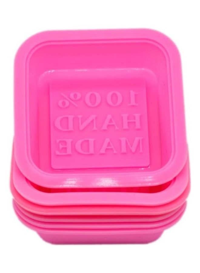 نيبمينينت قالب لصناعة الصابون يدوياً أو الكيك والحلوى والشوكولاتة وردي 7x7x2سم - Image 3