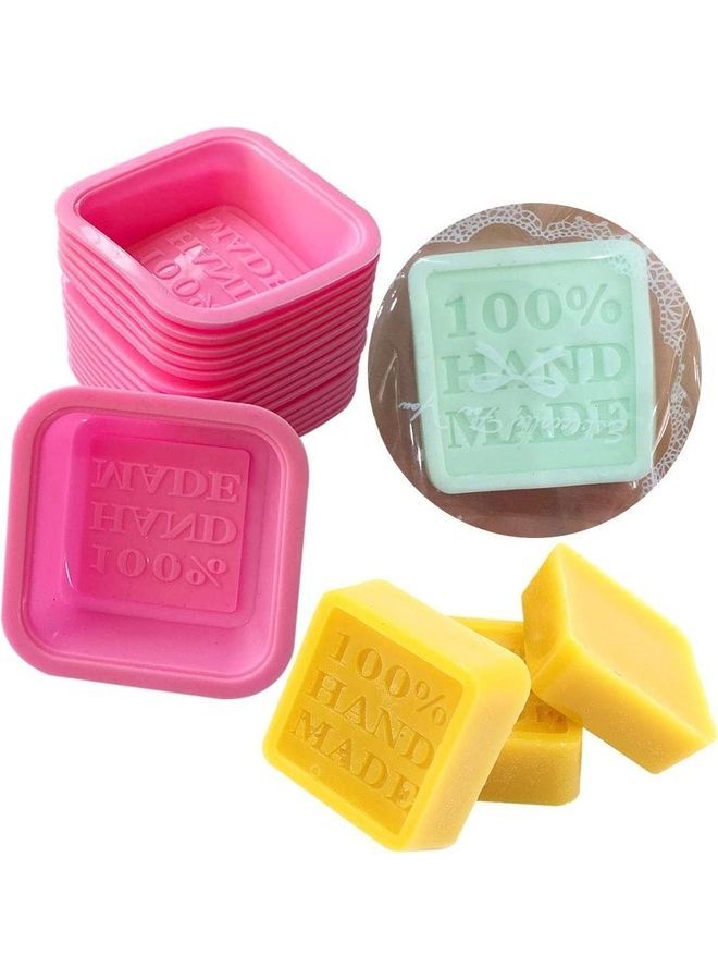 نيبمينينت قالب لصناعة الصابون يدوياً أو الكيك والحلوى والشوكولاتة وردي 7x7x2سم - Image 5