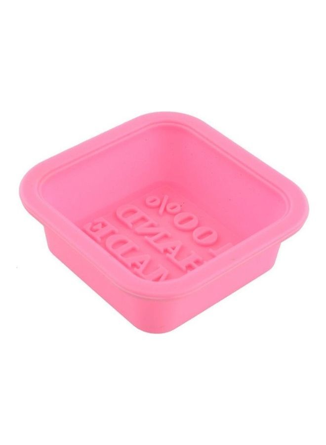 نيبمينينت قالب لصناعة الصابون يدوياً أو الكيك والحلوى والشوكولاتة وردي 7x7x2سم - Image 1