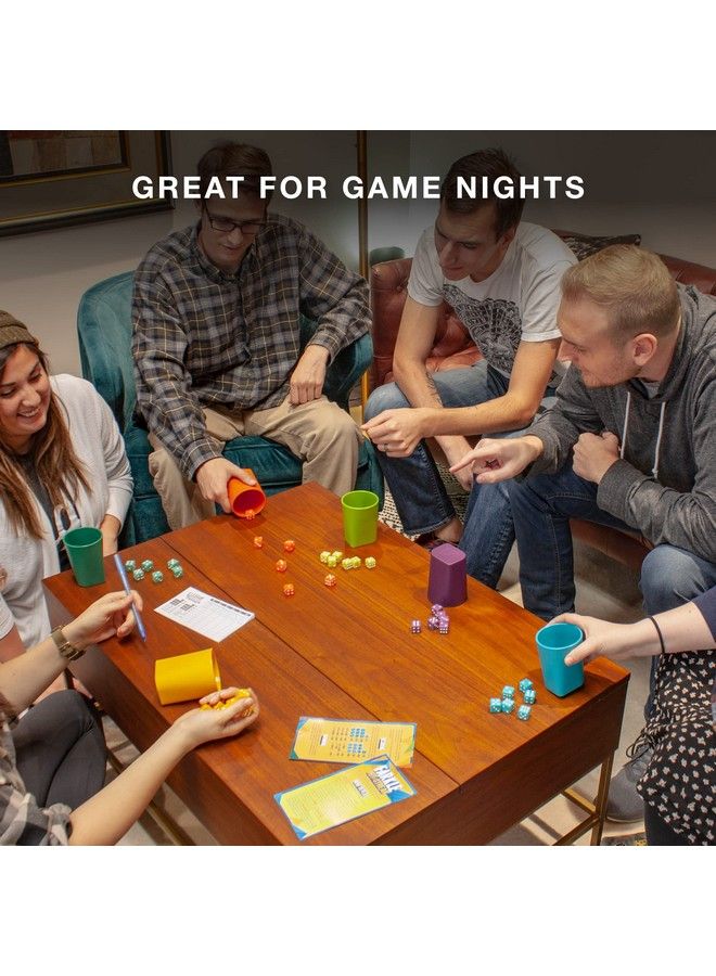 Brybelly Farkle: The Family Dice Game ; Fun Dice Game For Game Nights ; 6 Cups & Dice ; 6 Player Game Only - Image 5