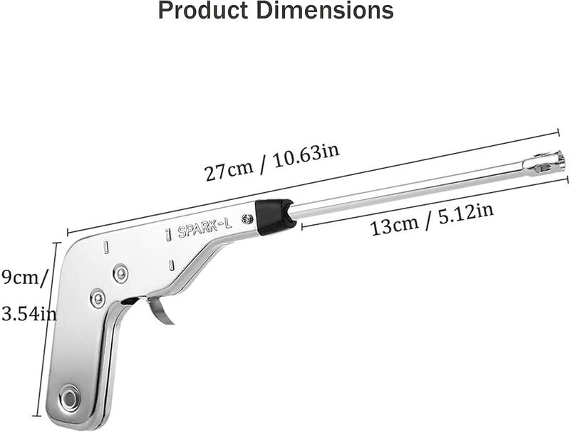 Biki Made in Japan Gun Shape Electric Igniter Spark Gas Lighter for Kitchen Stove Steel | قداحة غاز ياباني | قداحة غاز - Image 3