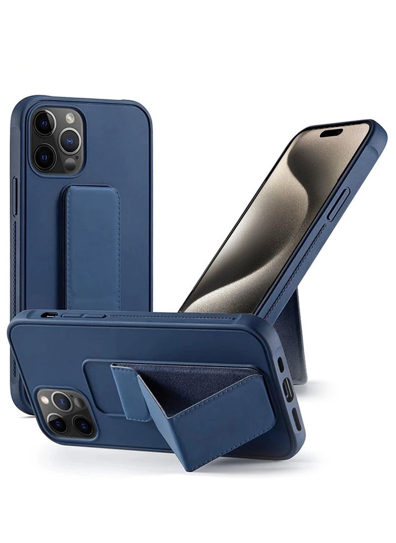 ELTRAZONE TPU Rubber Silicone Hand Grip Protective Phone Case Cover For Apple iPhone 15 Pro Max Navy Blue - Image 1