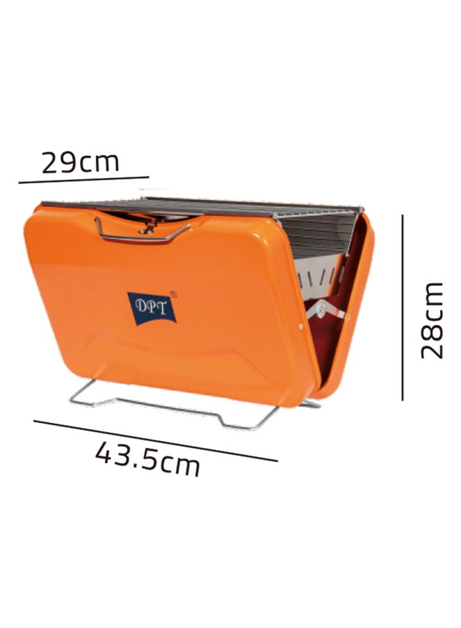DPT Portable grill Outdoor grill Orang Size 43.5*29*28 Cm - Image 5
