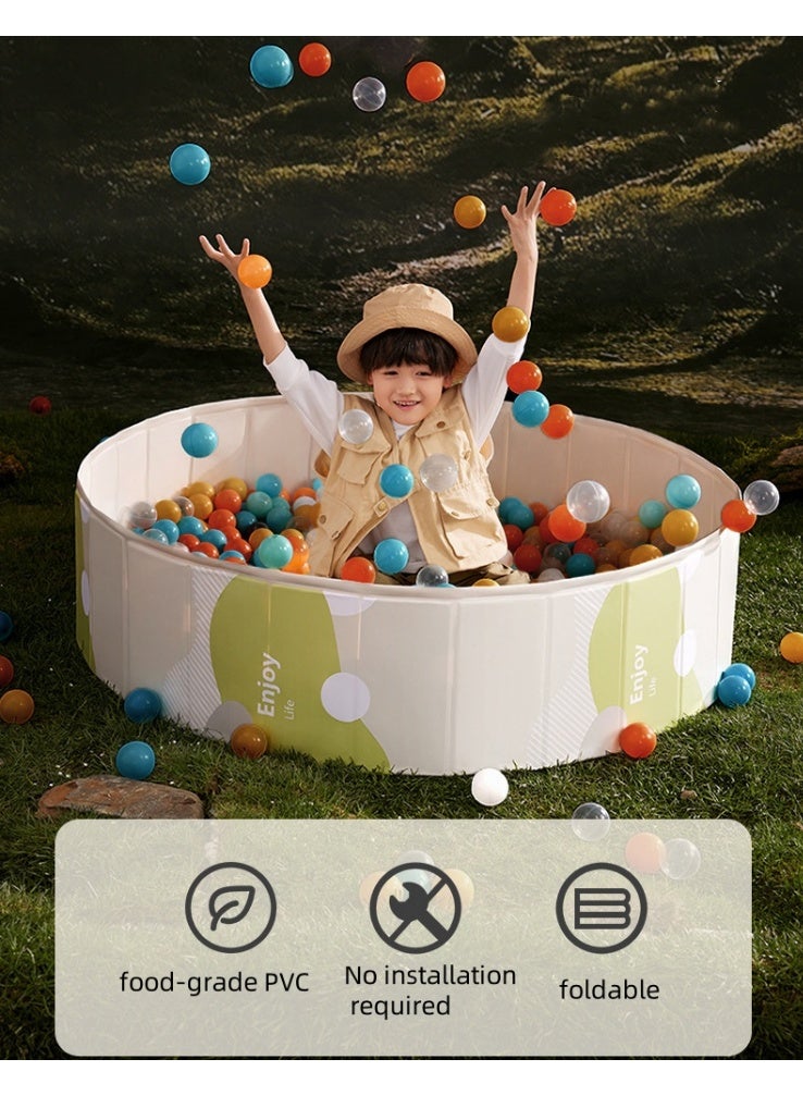 XICEN Kids Ball Pit and Swimming Pool, Foldable Ball Pool, Portable Bathtub, Pet Dog Bath Pool, Swimming Pool for Outdoor Indoor (Balls not included) - Image 2