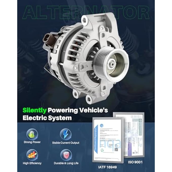 Dacall Alternator Fits for Acura CSX (2006-2011), TSX (2004-2008), for Honda Accord (2003-2007), Civic (2006-2011), CR-V (2007-2009), Element (2003-2011) - Image 2