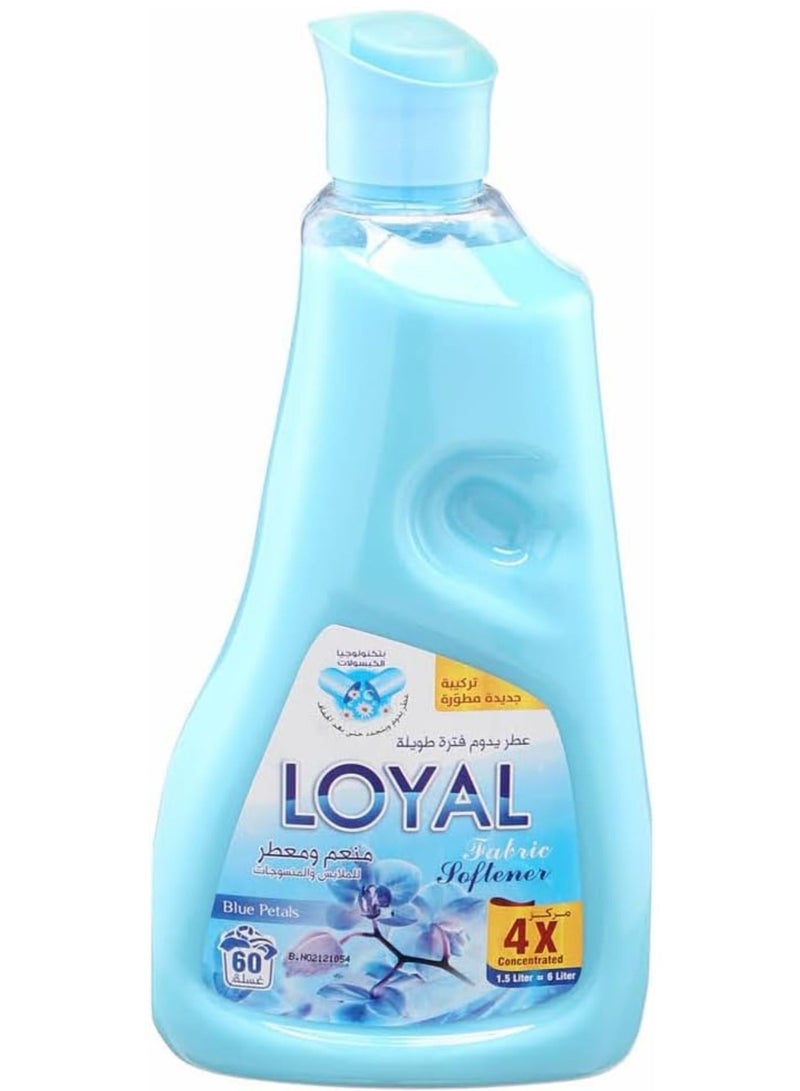 Loyal Fabric Softener with Blue Petals Fragrance (1500 ML) - Image 1