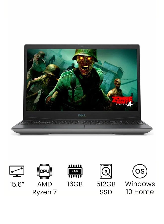 DELL G5-5505 Gaming (Upgraded Version) Laptop With 15.6Inch FHD Display, AMD Ryzen 7-4800H Processor/16GB RAM/512GB SSD/RX 5600M 6GB Graphics Card/Windows International Version silver silver - Image 1