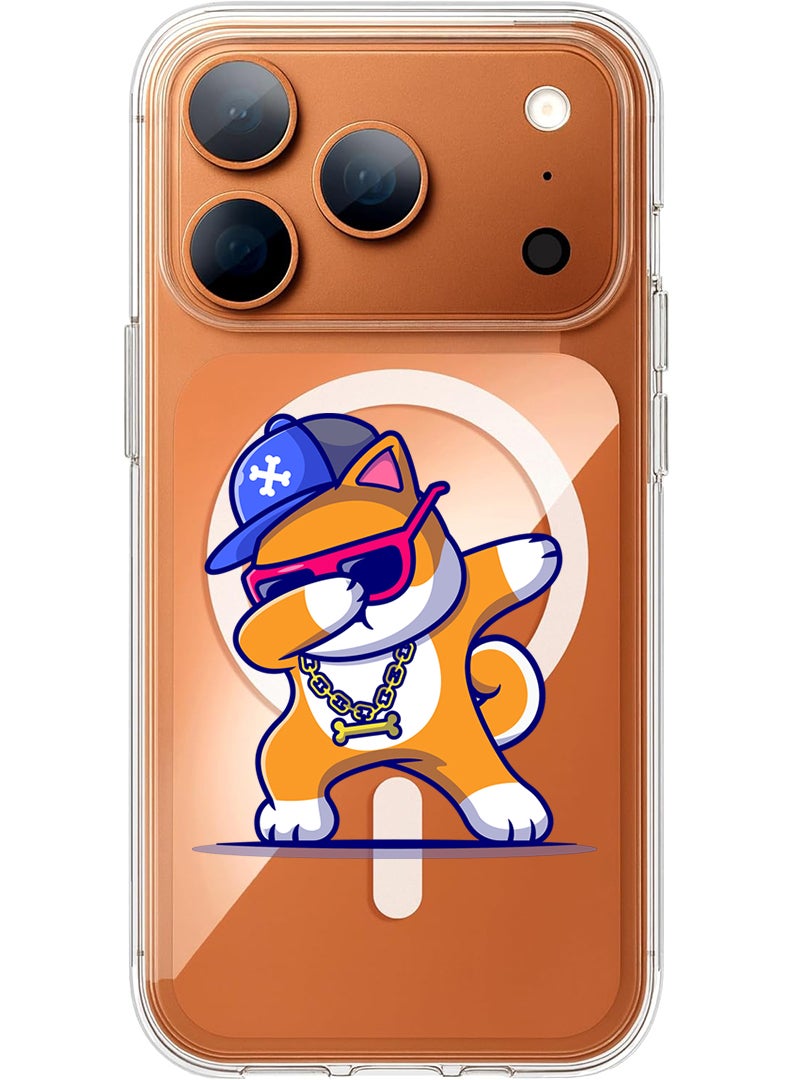 Theodor Magnetic Case for Apple iPhone 17 Pro Compatible with MagSafe Wireless Charging, Shockproof Phone Bumper Cover - Dog mom - Image 1