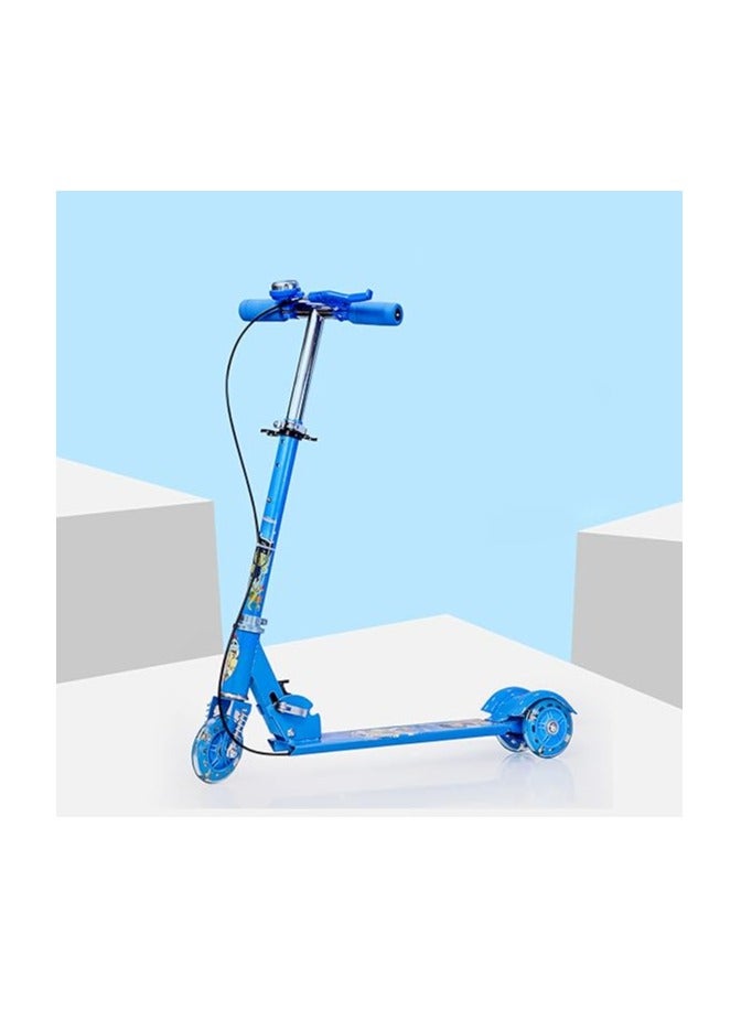 Zemic Kids Road Master Runner Kids Scooter, Skating Ride on, Scratch Free with Adjustable Level I Multicolor Flashing 3 Wheels I Handlebar & Foldable Design Scooter for Kids Above 2 Years - Blue - Image 1