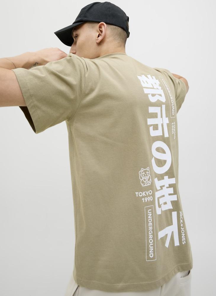 JACK & JONES Jjjayce Chest Print Crew Neck T-Shirt  - Image 3
