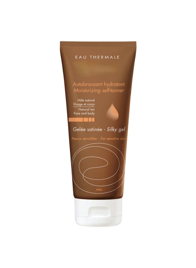 A silky moisturizing self-tanner gel for a natural-looking tan on face and body. Suitable for sensitive skin. 100ml.