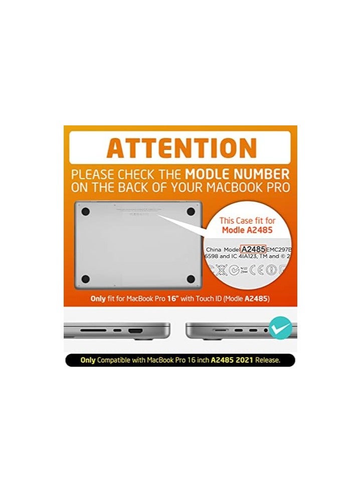 SUPCASE [Unicorn Beetle Clear Series] Case Designed for MacBook Pro 16 Inch (2021 Release) A2485 M1 Pro / M1 Max,Slim Clear Protective Cover for MacBook Pro 16" with Touch ID - Lilac - Image 2