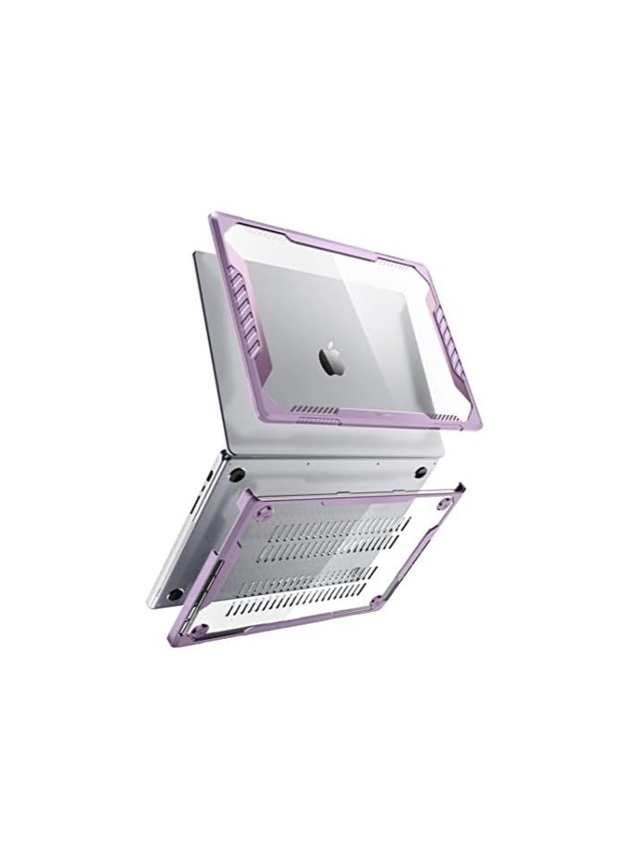 SUPCASE [Unicorn Beetle Clear Series] Case Designed for MacBook Pro 16 Inch (2021 Release) A2485 M1 Pro / M1 Max,Slim Clear Protective Cover for MacBook Pro 16" with Touch ID - Lilac - Image 3
