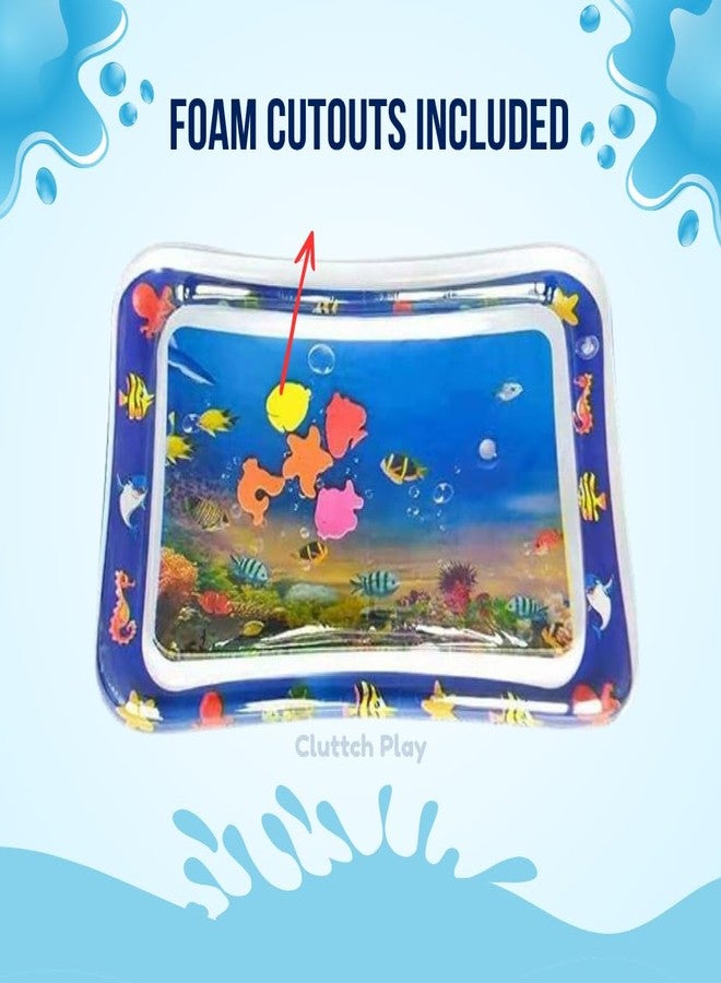 Cluttch Play Kids Water Play Mat Toys Inflatable Tummy Time Leakproof Water Play Mat and Toddlers Perfect Fun Activity Inflatable Indoor and Outdoor - Image 3