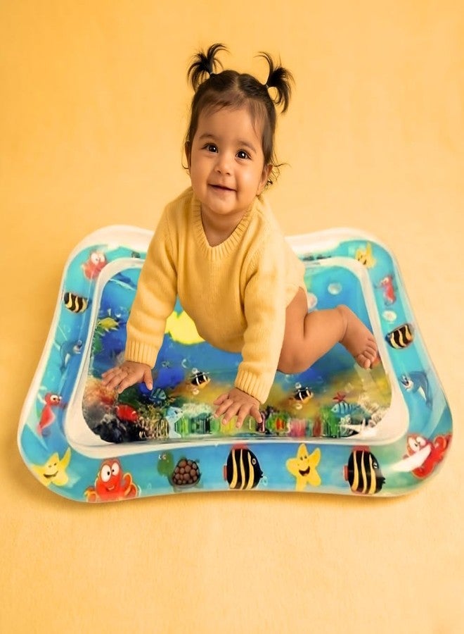 Cluttch Play Kids Water Play Mat Toys Inflatable Tummy Time Leakproof Water Play Mat and Toddlers Perfect Fun Activity Inflatable Indoor and Outdoor - Image 1