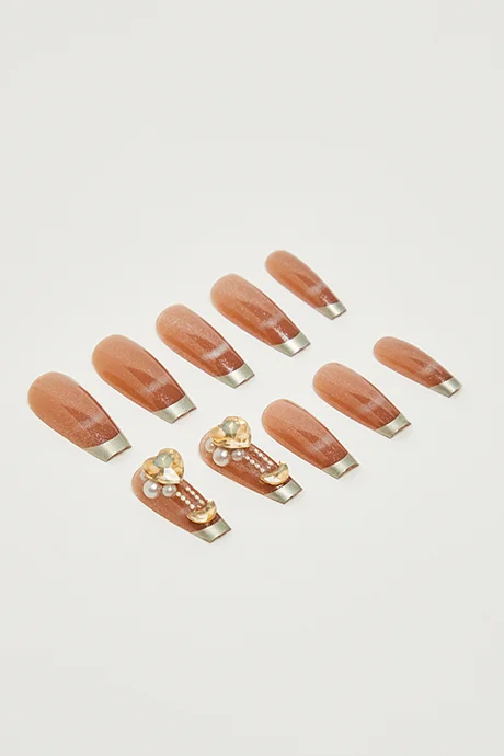 أر أند بي Wearable Stick-On Nails Set