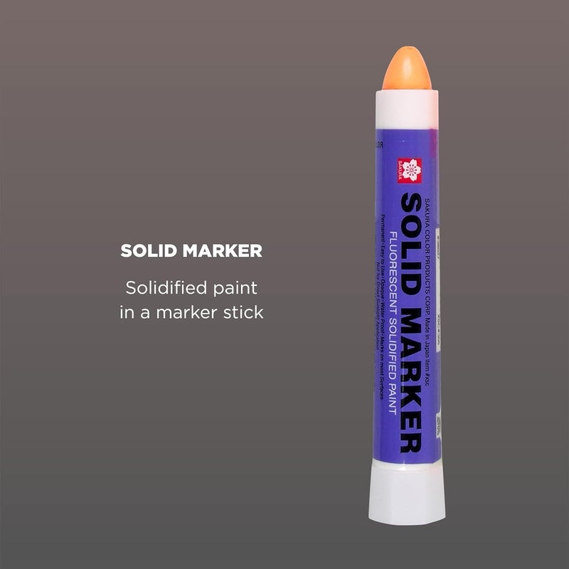 Sakura Solid Marker - Original Solidified Paint Marker in Fluorescent Orange - Image 2