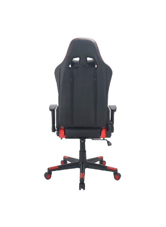 Micasa High Back Ergonomic Gaming Chair with Wheels Red and Black 84 x 29 x 65 cm DJ-0027E-RED - Image 4