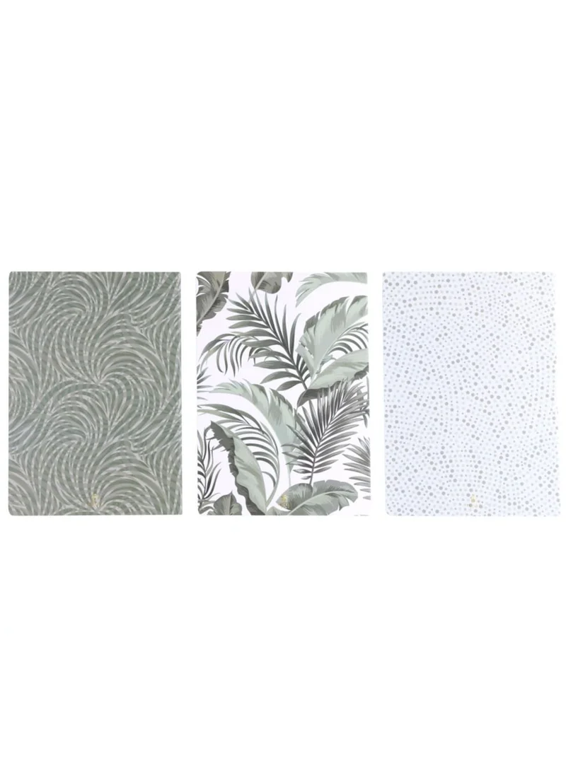 Prickly Pear Set Of 3 B5 Green Foliage Notebooks