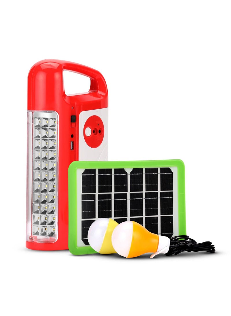 Olsenmark Olsenmark Rechargeable LED Lantern- OME2817| With Power Bank Function, 9 V Solar Panel and Long Operating Time of 100 Hours  - Image 1