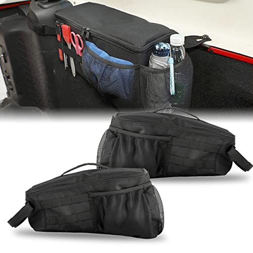 SUNPIE Door Storage Bags Compatible with 2007-2018 JKU 4 Doors Tools Bag Jeep JK Storage Accessories Jeep Wrangler Storage Bag Trunk Organizer Jeep Wrangler Accessories (NOT for 2 Doors) - Pack of 2 - Image 1