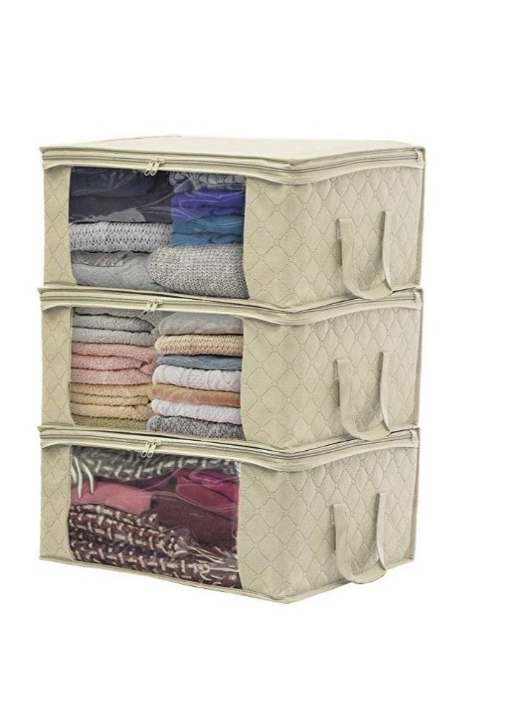 Multipurpose Storage Bag with Zip and Strong Handle, Set of 3  - Image 1
