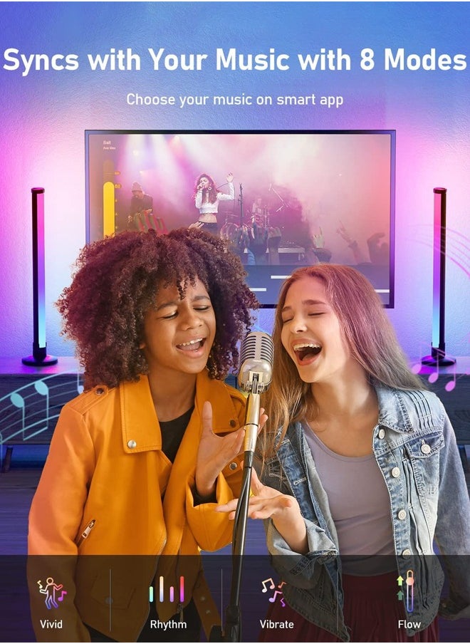 Bukela - Smart Desktop Ambient Light, Work with Alexa and Google Assistant,RGBIC WiFi TV Backlights with Scene and Music Modes for Gaming,Gaming Lights with APP & Remote Control for Home Decor,1 Pack - Image 1