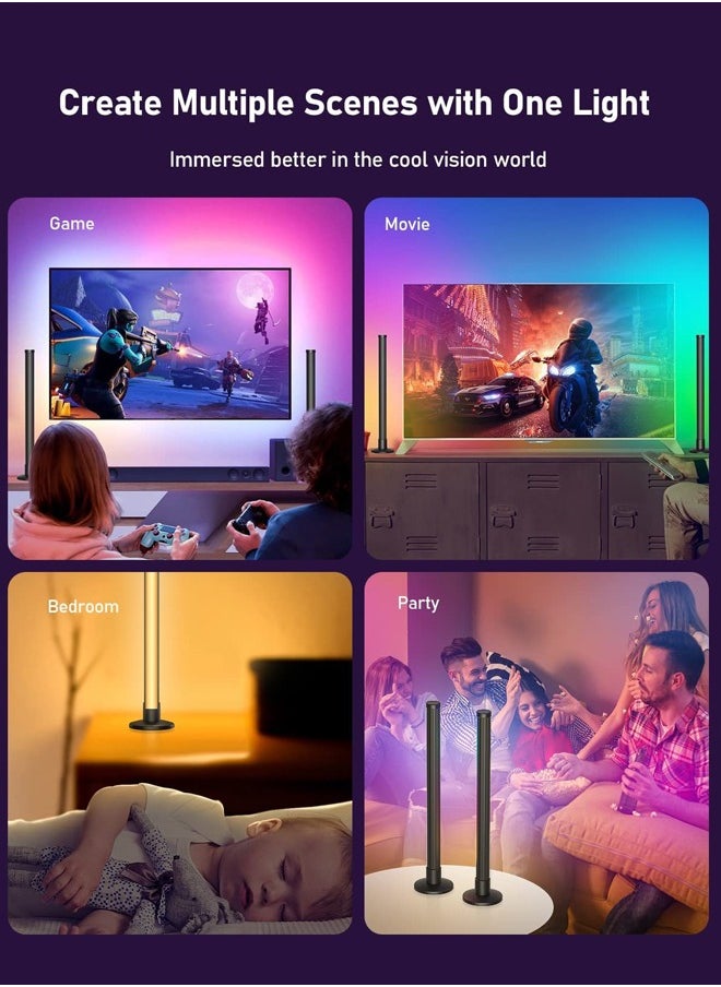 Bukela - Smart Desktop Ambient Light, Work with Alexa and Google Assistant,RGBIC WiFi TV Backlights with Scene and Music Modes for Gaming,Gaming Lights with APP & Remote Control for Home Decor,1 Pack - Image 1