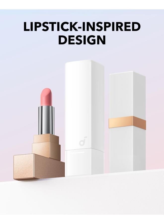 Soundcore A30i by Anker, Noise Cancelling Earbuds, Lipstick-Shaped Stylish Design, Tiny, Lightweight Comfort, Smart Noise Cancelling, Clear Sound, 24H Playtime, IP54, Wireless Earbuds, Bluetooth 5.4 White - Image 2