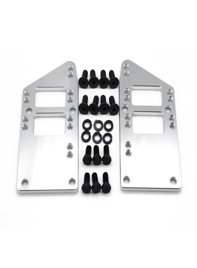 طقم حوامل محرك LS مصنوع من الألومنيوم المصقول، طقم تحويل LS، بديل لسيارات شيفروليه شيفيل، كامارو، ونوفا - Image 1