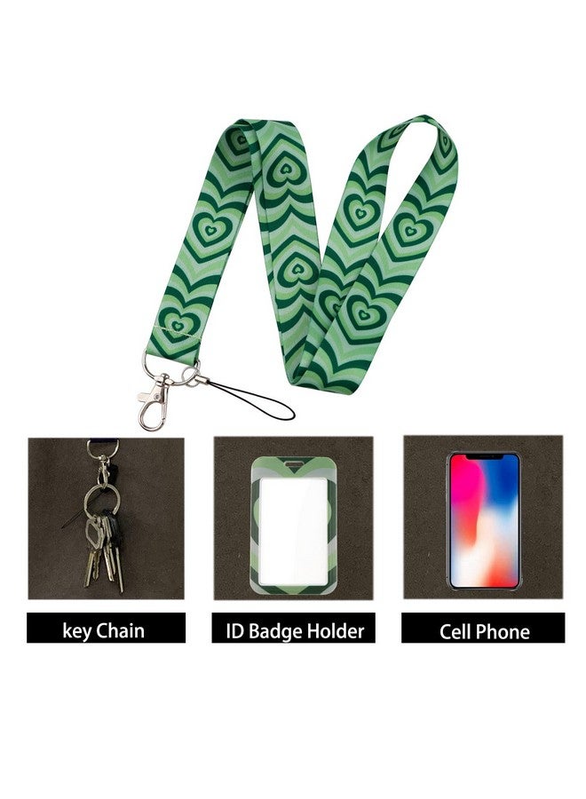 DMLSKY Heart Lanyard With Badge Holder, Dmlsky Lanyards For Id Badges Waterproof Nametag Card Holder Vertical - Image 2