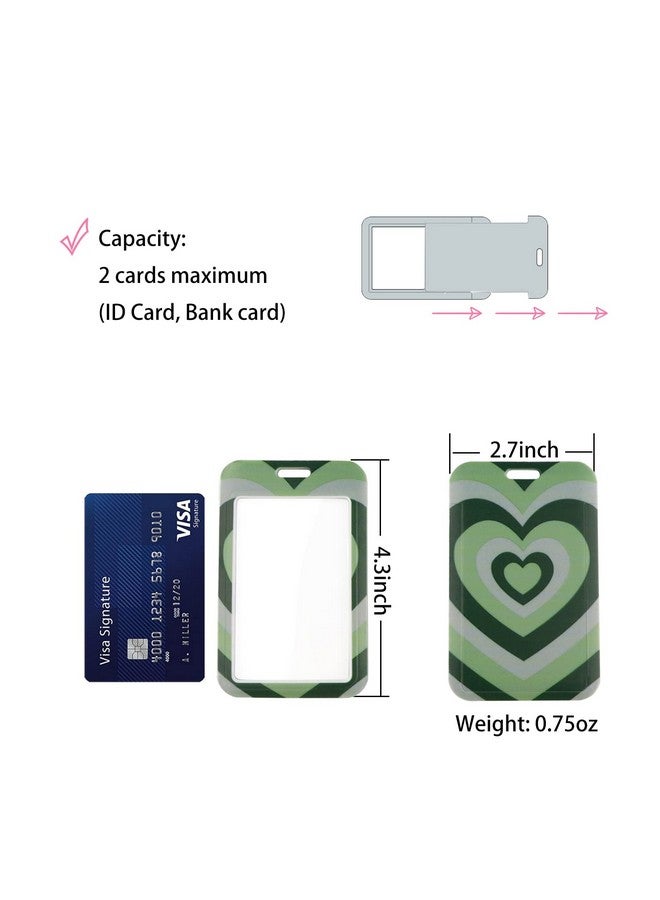 DMLSKY Heart Lanyard With Badge Holder, Dmlsky Lanyards For Id Badges Waterproof Nametag Card Holder Vertical - Image 4