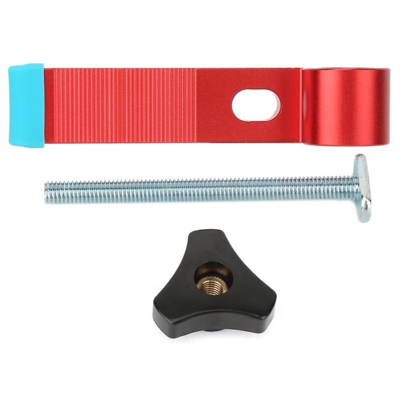 T-Type Wood Clamp 12.5cm Aluminium Alloy Heavy-Duty Clamping - Wear-Resistant Slide Block Tool for Woodworking - Image 1