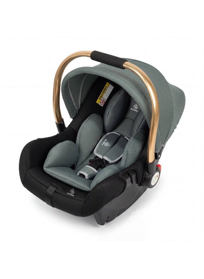NIVORRA 3-in-1 Infant Car Seat & Carry Cot – Lightweight Portable Baby Carrier with 360° Safety Protection, Adjustable Canopy & 3-Point Harness for Newborns (0-15 Months) - Image 1