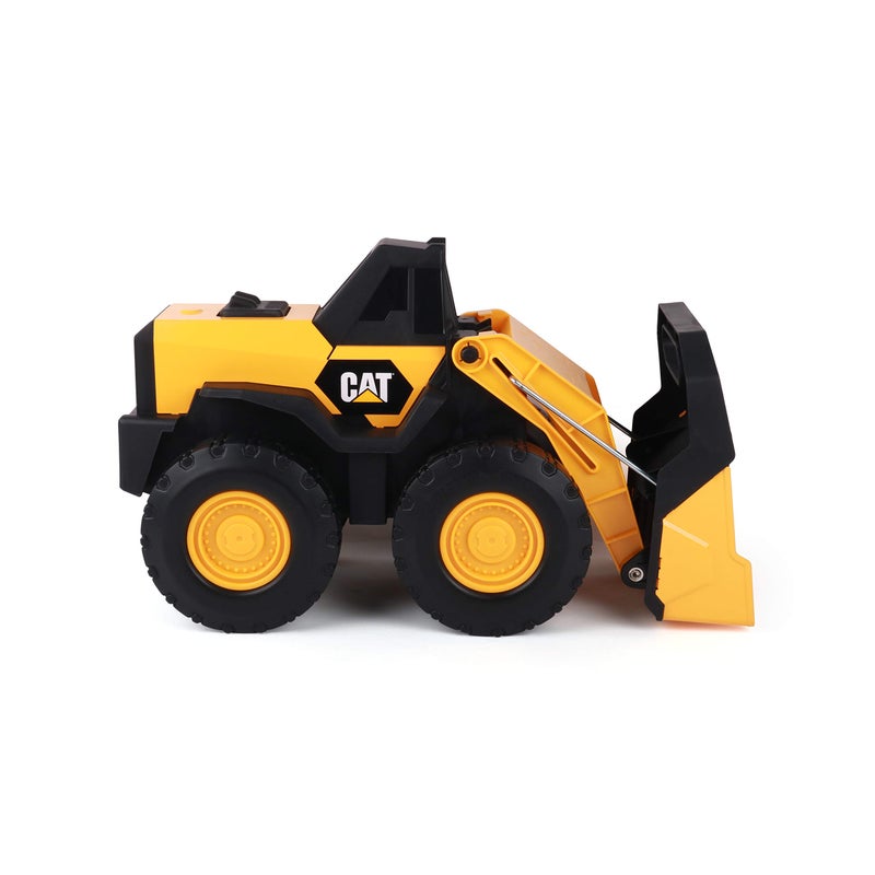 Cat Construction Toys, Steel Wheel Loader 16â€ - Real Steel Body, Working Arm & Bucket, Oversize All-Terrain Wheels, Heavy-Duty Construction Vehicle for Indoor/Outdoor Play, Kids Ages 3 + - Image 2
