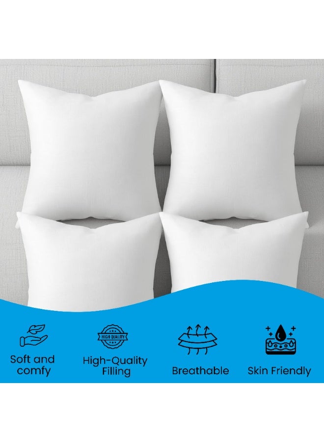 My Cotton Soft White Mellow Cushions – Set of 4 – 45×45 cm – Stylish & Comfortable - Image 3
