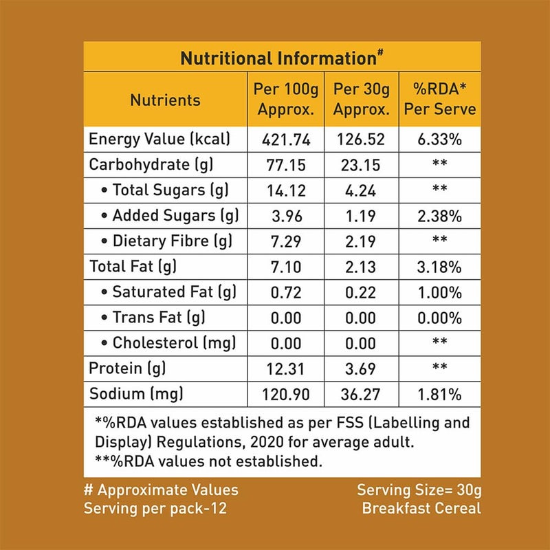 GAIA Nutty Delight Crunchy Muesli 375 gm Box - A Perfect Blend of Multigrains, Nuts, Oats and Cornflakes The Ultimate Healthy and Delicious Breakfast Cereals,Source of Protein, Zero Trans FatHigh Fiber - Image 4
