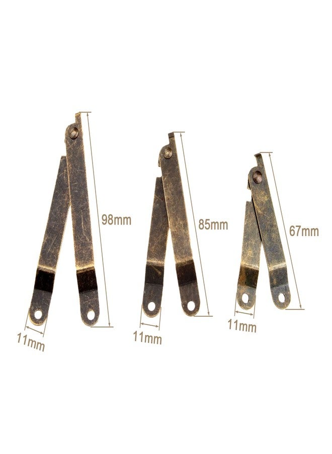 Dophee 2Pcs 112x67x11mm Antique Bronze Lid Support Stay Hinge for Home Furniture Upholstery Box Decoration - Image 2