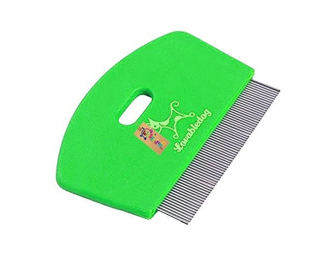 Western Era Brush/Pet Comb for Grooming Cum Massager & Safety for Dog, Puppy, Cat, Kitten (Green) - Image 2